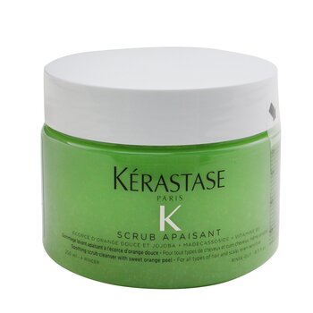 Kerastase Fusio-Scrub Scrub Apaisant Soothing Scrub Cleanser with Sweet Orange Peel (For All Types of Hair and Scalp, Even Sensitive)