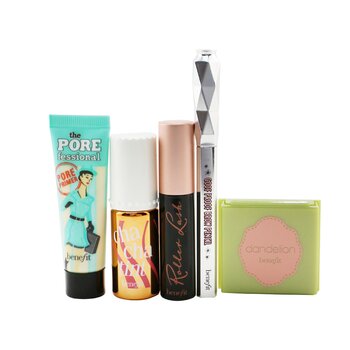 Pretty Up & Away Set (Primer + Powder + Cheek & Lip Stain + Brow Pencil + Mascara)