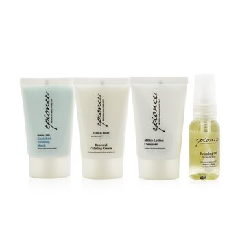 Essential Recovery Kit: Milky Lotion Cleanser+ Priming Oil+ Enriched Firming Mask+ Renewal Calming Cream (Exp. Date: 03/2022)