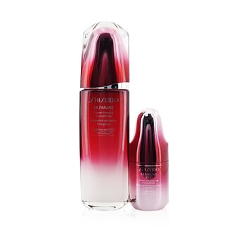 Shiseido Ultimune Power Infusing (ImuGenerationRED Technology) Set: Face Concentrate 100ml + Eye Concentrate 15ml