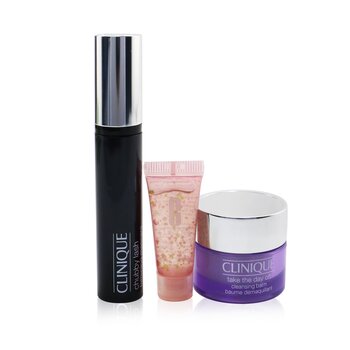 Clinique Chubby Lash Fattening Mascara Set (1x Mascara 8ml + Eye Concentrate 5ml + Cleansing Balm 15ml)