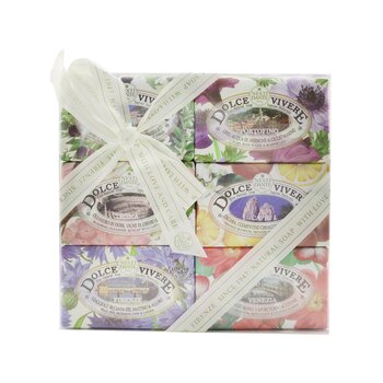 Dolce Vivere The Collection Soap Set: Sardegna + Portofino + Roma + Capri + Firenze + Venezia