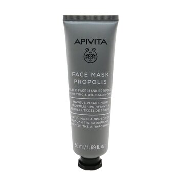 Apivita Black Face Mask with Propolis - Purifying & Oil-Balancing