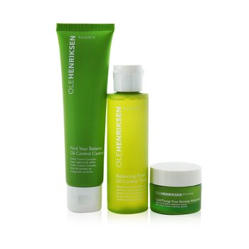 Balance It All Oil Control & Pore-Refining Set: Cleanser 60ml + Toner 65ml + Moisturizer 15ml