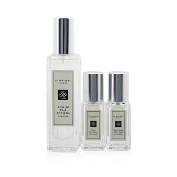 English Pear & Freesia Coffret: English Pear & Freesia 30ml + Wood Sage & Sea Salt  9ml + Wild Bluebell  9ml