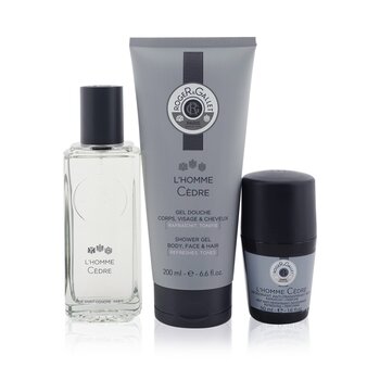 L'Homme Cedre Coffret: Eau De Toilette Spray 100ml/3.3oz + Anti-Perspirant Deodorant 50ml/1.6oz + Shower Gel 200ml/6.6oz