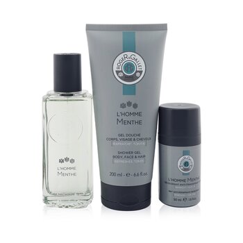 L'Homme Menthe Coffret: Eau De Toilette Spray 100ml/3.3oz +Anti-Perspirant Deodorant 50ml/1.6oz+Shower Gel 200ml/6.6oz