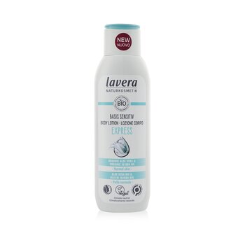 Lavera Basis Sensitiv Express Body Lotion With Orgnic Aloe Vera & Organic Jojoba Oil - For Normal Skin
