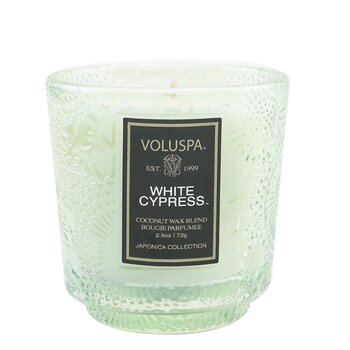 Petite Pedestal Candle - White Cypress