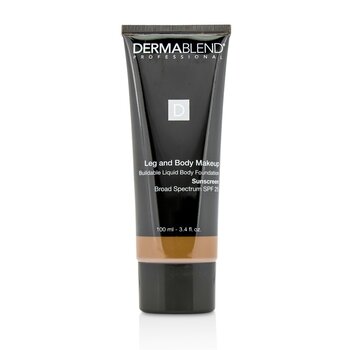Leg and Body Make Up Buildable Liquid Body Foundation Sunscreen Broad Spectrum SPF 25 - #Deep Natural (Exp. Date 12/2022)