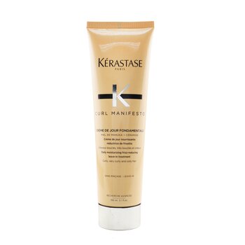 Kerastase Curl Manifesto Creme De Jour Fondamentale Hair Cream Daily Moisturizing Frizz-Reducing Leave-in Treatment - For Curly Hair