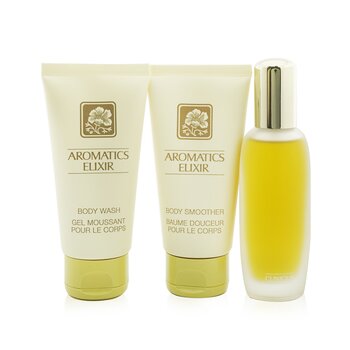 Aromatics Elixir Essentials Coffret: Parfum Spray 45ml/1.5oz + Body Smoother 75ml/2.5oz + Body Wash 75ml/2.5oz