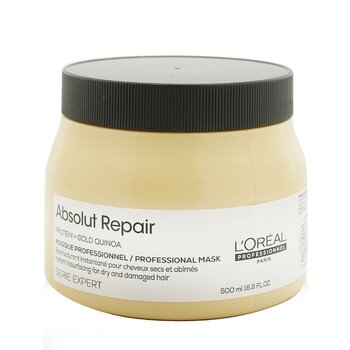 LOreal Professionnel Serie Expert - Absolut Repair Gold Quinoa + Protein Instant Resurfacing Mask (For Dry and Damaged Hair)