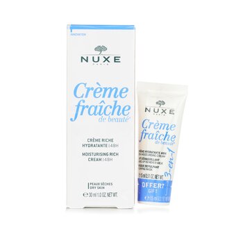 Nuxe Creme Fraiche De Beaute 48HR Moisturising Rich Cream Gift Set (For Dry To Very Skin, Even Sensitive)