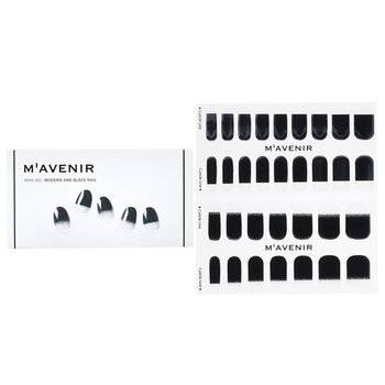 Nail Sticker (Black) - # Modern And Black Nail