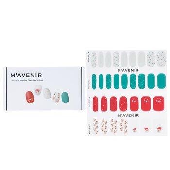 Mavenir Nail Sticker (Assorted Colour) - # Lovely Deer Santa Nail