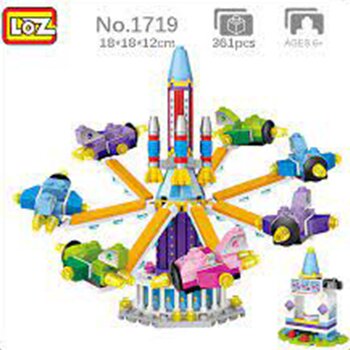 LOZ Dream Amusement Park Series - Rotary Aircraft Building Bricks Set