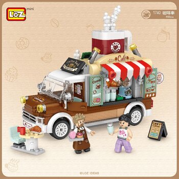 Loz LOZ Mini Blocks - Coffee Car Building Bricks Set