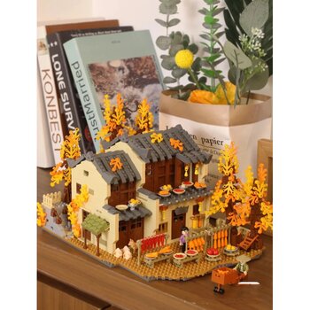 LOZ Ancient Building - Sun Autumn Building Bricks Set