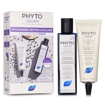Phyto Phytosquam Kit: Intensive Shampoo 125ml + Purfiying Shampoo 250ml