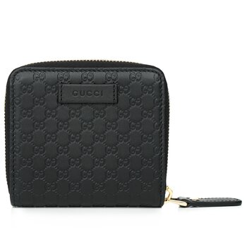 Micro GG Guccissima Leather Small Bifold Wallet 449395