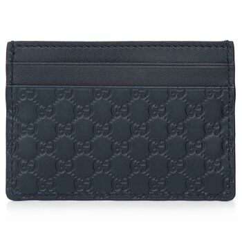 Gucci Microguccissim a Card Holder 262837 - Navy