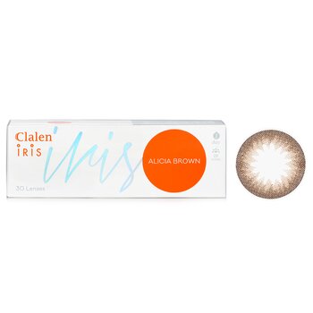 Clalen 1 Day Iris Alicia Brown Color Contact Lenses -0.00