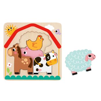 Tooky Toy Co Multi-layered Farm Puzzle