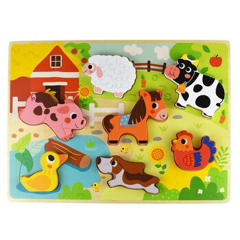 Tooky Toy Co Chunky Puzzle - Farm