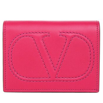 Valentino Garavani Valentino Flap French Wallet -Fushcia