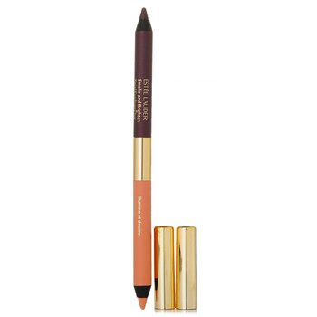 Estee Lauder Smoke And Brighten Kajal Eyeliner Duo - # 02 Bordeaux / 02 Ivory