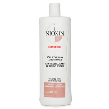 Nioxin Density System 3 Scalp Therapy Conditioner (Colored Hair, Light Thinning, Color Safe) (Packaging Random Pick)
