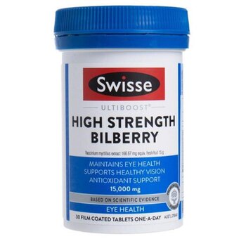 Swisse High Strength Blueberry Eye Care 15000mg - 30 Capsules