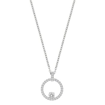 Swarovski Creativity pendant 5198686  -  White, Rhodium plated