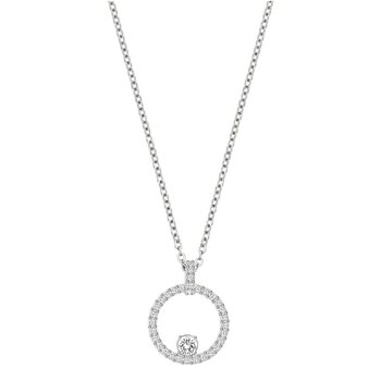 Creativity pendant 5198686  -  White, Rhodium plated