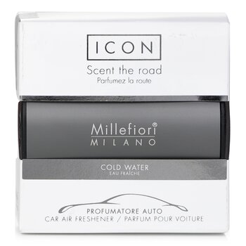 Millefiori Icon Classic Dark Grey Car Air Freshener - Cold Water