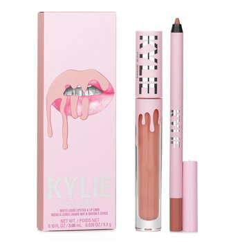 Matte Lip Kit: Matte Liquid Lipstick 3ml + Lip Liner 1.1g - # 700 Bare