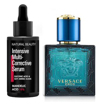 Versace Versace Eros Eau De Toilette Spray 30ml X Natural Beauty Intensive Multi-Corrective Serum - Mandelic Acid 18% (Exp Date: 12/2025) 35ml